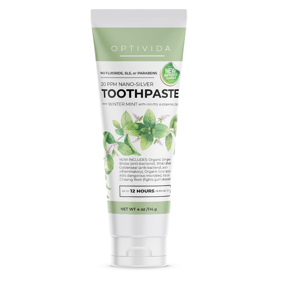 20 ppm Nano-Silver Toothpaste – My Optivida